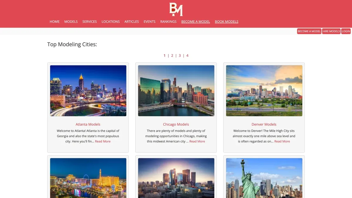 Old BookModels cities page